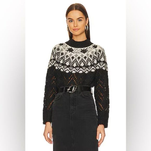 Veronica Beard Jerin Faire Isle Beaded Sweater - Picture 1 of 11